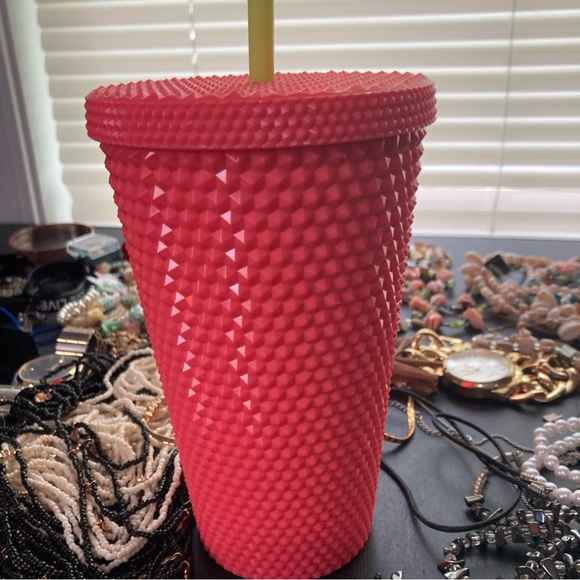 Starbucks Dragonfruit Studded Cold Cup Tumbler 16 oz NEON - Picture 7 of 13